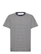 Adrian Stripe T-Shirt Designers T-Kortærmet Skjorte Navy Les Deux