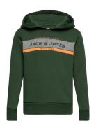 Jjalex Sweat Hood Jnr Tops Sweatshirts & Hoodies Hoodies Green Jack & ...