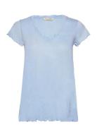 Carole Top Tops T-shirts & Tops Short-sleeved Blue ODD MOLLY