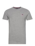 Vin T-Shirt Massimo Men Tops T-Kortærmet Skjorte Grey VINSON