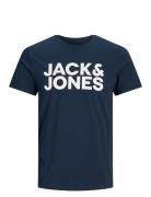 Jjecorp Logo Tee Ss O-Neck Noos Tops T-Kortærmet Skjorte Navy Jack & J...