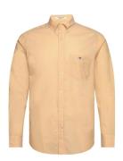 Reg Poplin Shirt Tops Shirts Casual Yellow GANT