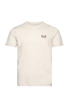 T-Shirts Tops T-Kortærmet Skjorte Cream EA7