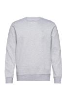 Double Knit Crew Tops Sweatshirts & Hoodies Sweatshirts Grey Hackett L...