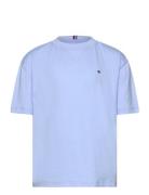Essential Tee S/S Tops T-Kortærmet Skjorte Blue Tommy Hilfiger