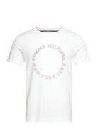 Monotype Roundle Tee Tops T-Kortærmet Skjorte White Tommy Hilfiger