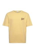 Gant Usa T-Shirt Tops T-Kortærmet Skjorte Yellow GANT