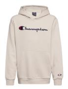 Hooded Sweatshirt Sport Sweatshirts & Hoodies Hoodies Beige Champion