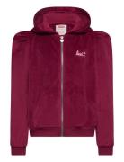 Levi's® Velour Zipped Hoodie Tops Sweatshirts & Hoodies Hoodies Red Le...
