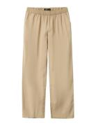 Nlftake Lw Straight Pant Bottoms Trousers Beige LMTD