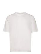 Mid Sleeve T-Shirt Gots. Tops T-Kortærmet Skjorte White Resteröds