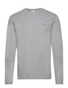 Reg Shield Ls T-Shirt Tops T-Langærmet Skjorte Grey GANT