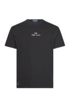 Classic Fit Logo Jersey T-Shirt Tops T-Kortærmet Skjorte Black Polo Ra...