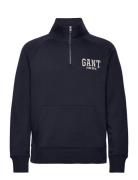 Arch Half-Zip Tops Sweatshirts & Hoodies Sweatshirts Navy GANT