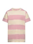 Tnjae Uni S_S Tee Tops T-Kortærmet Skjorte Pink The New