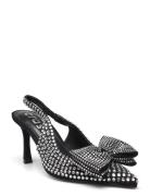 Nicolecras Slingback Shoes Heels Pumps Sling Backs Silver Cras