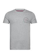 Hilfiger Roundle Tee Tops T-Kortærmet Skjorte Grey Tommy Hilfiger