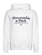 Anf Mens Sweatshirts Tops Sweatshirts & Hoodies Hoodies White Abercrom...
