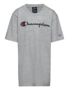 Crewneck T-Shirt Sport T-Kortærmet Skjorte Grey Champion