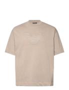 T-Shirt Designers T-Kortærmet Skjorte Beige Emporio Armani