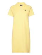 Kate Reg Kn Cot Vin W Dress Kort Kjole Yellow VINSON