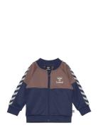 Hmlolek Zip Jacket Sport Sweatshirts & Hoodies Sweatshirts Navy Hummel