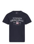 Legend Reg Sj Vin Jr Tee Tops T-Kortærmet Skjorte Navy VINSON