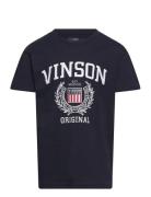 Karlo Reg Sj Vin Jr Tee Tops T-Kortærmet Skjorte Navy VINSON