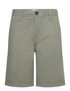 Slim-Fit Chino Cotton Bermuda Shorts Bottoms Shorts Green Mango