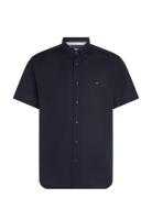 Flex Poplin Rf Shirt S/S Tops Shirts Short-sleeved Navy Tommy Hilfiger