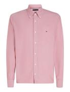 Solid Heritage Oxford Rf Shirt Tops Shirts Casual Pink Tommy Hilfiger