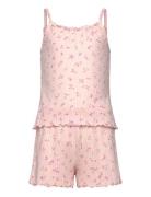 Pyjama Set Pointelle Singlet A Pyjamassæt Pink Lindex