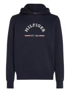 Roundall Hoody Tops Sweatshirts & Hoodies Hoodies Blue Tommy Hilfiger