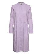 Crinckle Pop Dupina Dress Knælang Kjole Purple Mads Nørgaard