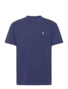 Classic Fit Jersey Crewneck T-Shirt Tops T-Kortærmet Skjorte Navy Polo...