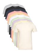 10 Pack T-Shirt Tops T-Kortærmet Skjorte Multi/patterned Denim Project