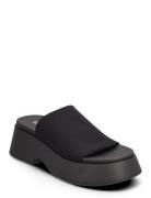 Throw Back Sandal Shoes Mules & Slip-ins Flat Mules Black Steve Madden