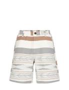 Aklt Jan Jacquard Bottoms Shorts Chinos Shorts Brown Anerkjendt