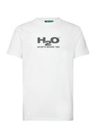 Logo Tee Tops T-Kortærmet Skjorte White H2O