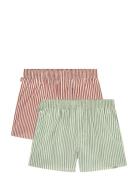 2-Pack - Striped Boxers Underwear Boxer Shorts Green Pockies