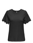 Onlebba Life S/S Lace Top Jrs Tops T-shirts & Tops Short-sleeved Black...