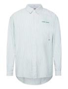 Tjm Stripe Classics Shirt Ext Tops Shirts Casual Green Tommy Jeans