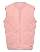 Quilt Vest - Girls Foret Vest Pink Minymo