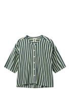 Naram Over D Shirt Tops Shirts Short-sleeved Green Bongusta