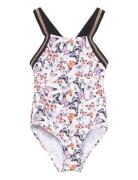 Swimsuit W Elastic Straps, Aop Badedragt Badetøj Multi/patterned Color...