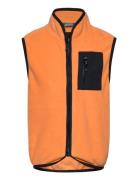 Fleece Waistcoat Foret Vest Orange Color Kids