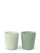 Kiddish Mini Mug 2-Pack Croco Green Home Meal Time Cups & Mugs Cups Gr...