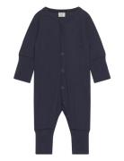 Jumpsuit Ls - Solid Langærmet Body Navy CeLaVi