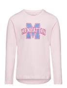 Nkfvix Ls Top Tops T-shirts Long-sleeved T-Skjorte Pink Name It