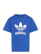 Trefoil Tee Tops T-Kortærmet Skjorte Blue Adidas Originals